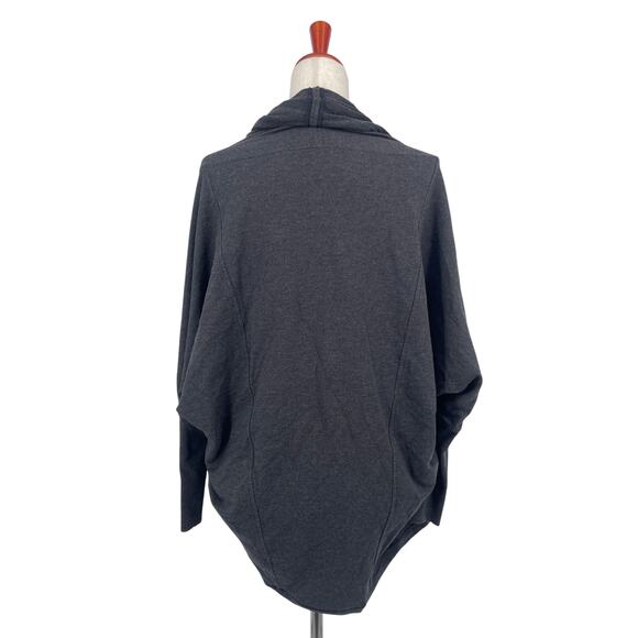 LULULEMON To & Flow Modal-Blend Wrap in Heathered Mod Black (Charcoal Gray) Sz 4 - Picture 6 of 8
